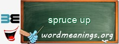 WordMeaning blackboard for spruce up